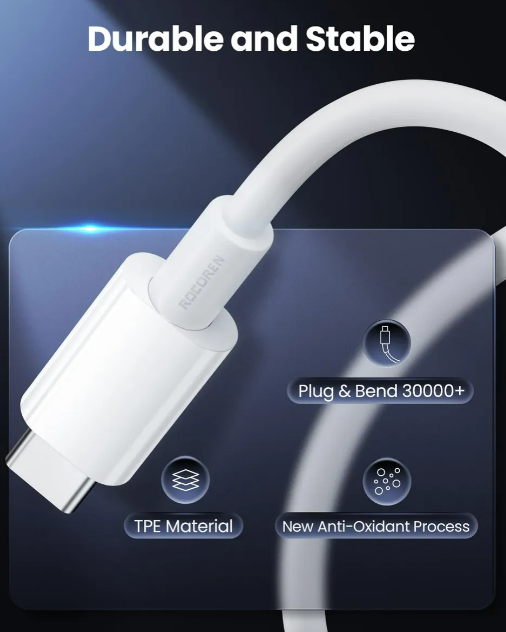 Foto 5 pulgar | Xtellar Set De 3 Cables (c-c) De Carga Rápida Premium Para Iphone  Samsung Y Huawei