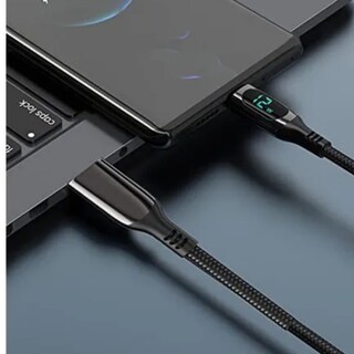 Foto 7 | Cable Usb C De Carga Y Datos 1.2m 5a Pd 100w Pantalla Lcd Tipo C Carga Rápida