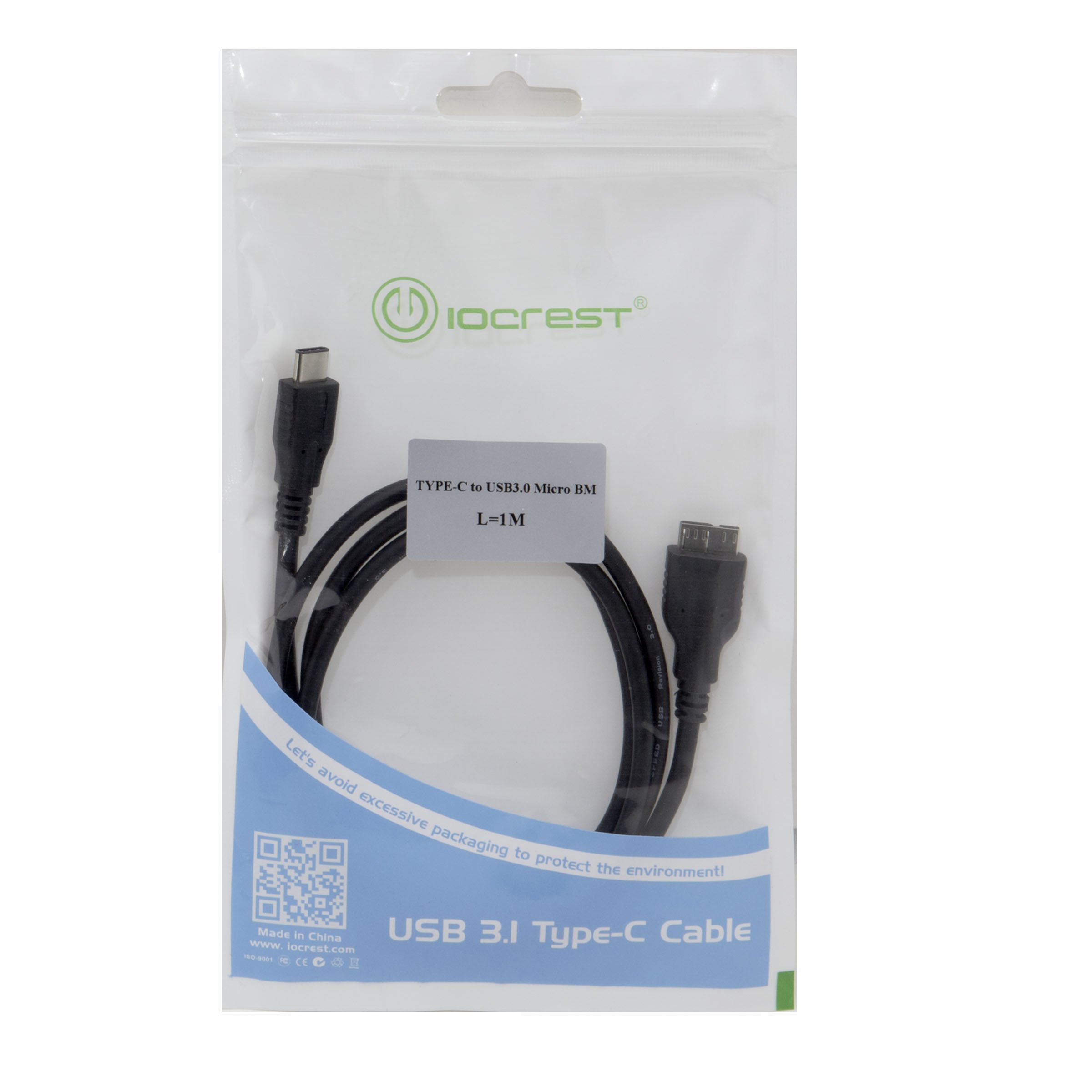 Foto 6 pulgar | Cable Io Crest Sy-cab20169 Usb 3.1 Tipo C A Microusb 3.0 - Venta Internacional.