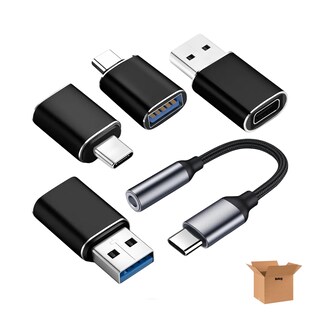 Foto 1 | 5 Piezas Usb Cable Tipo C Belug Adaptador Otg Usb Tipo C A Usb 3.0 Negro