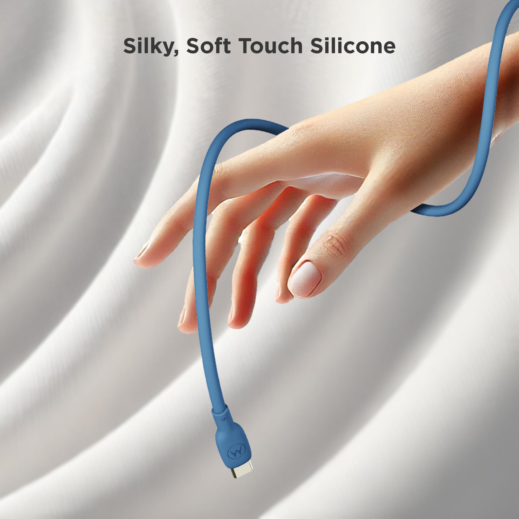 Foto 2 | Cable Motorola Turbopower Silicone 5a Azul Usb-c A C 100w - Venta Internacional.