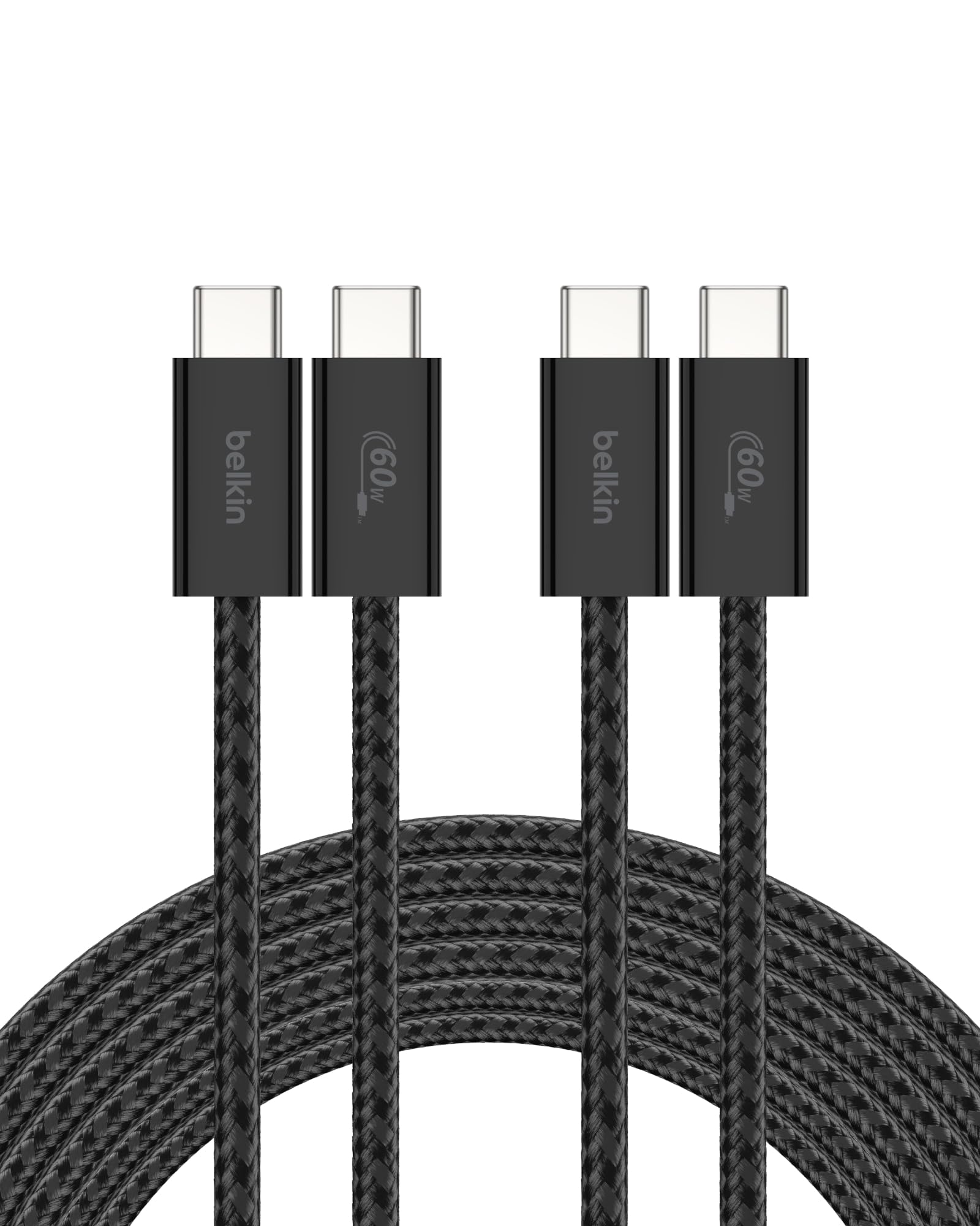 Foto 2 pulgar | Cable Usb C A Usb C  Paquete De 2 Unidades  Belkin  3 M  60 W  Para Iphone 16  Negro - Venta Internacional.