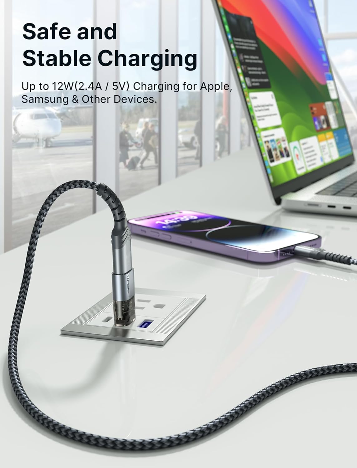Foto 6 pulgar | Bloqueador De Datos Usb Jsaux Usb C Y Usb A (paquete De 4) Carga Segura - Venta Internacional.