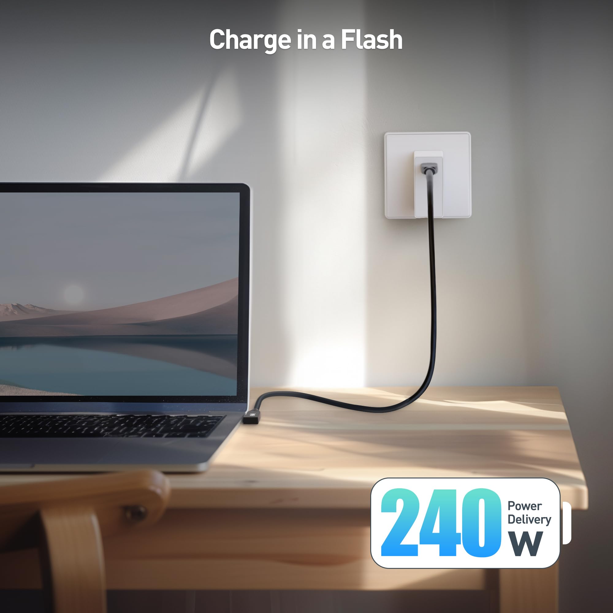 Foto 5 | Cable Usb4 Matters  40 Gbps  Ángulo Recto  1 M  Thunderbolt 4 - Venta Internacional.