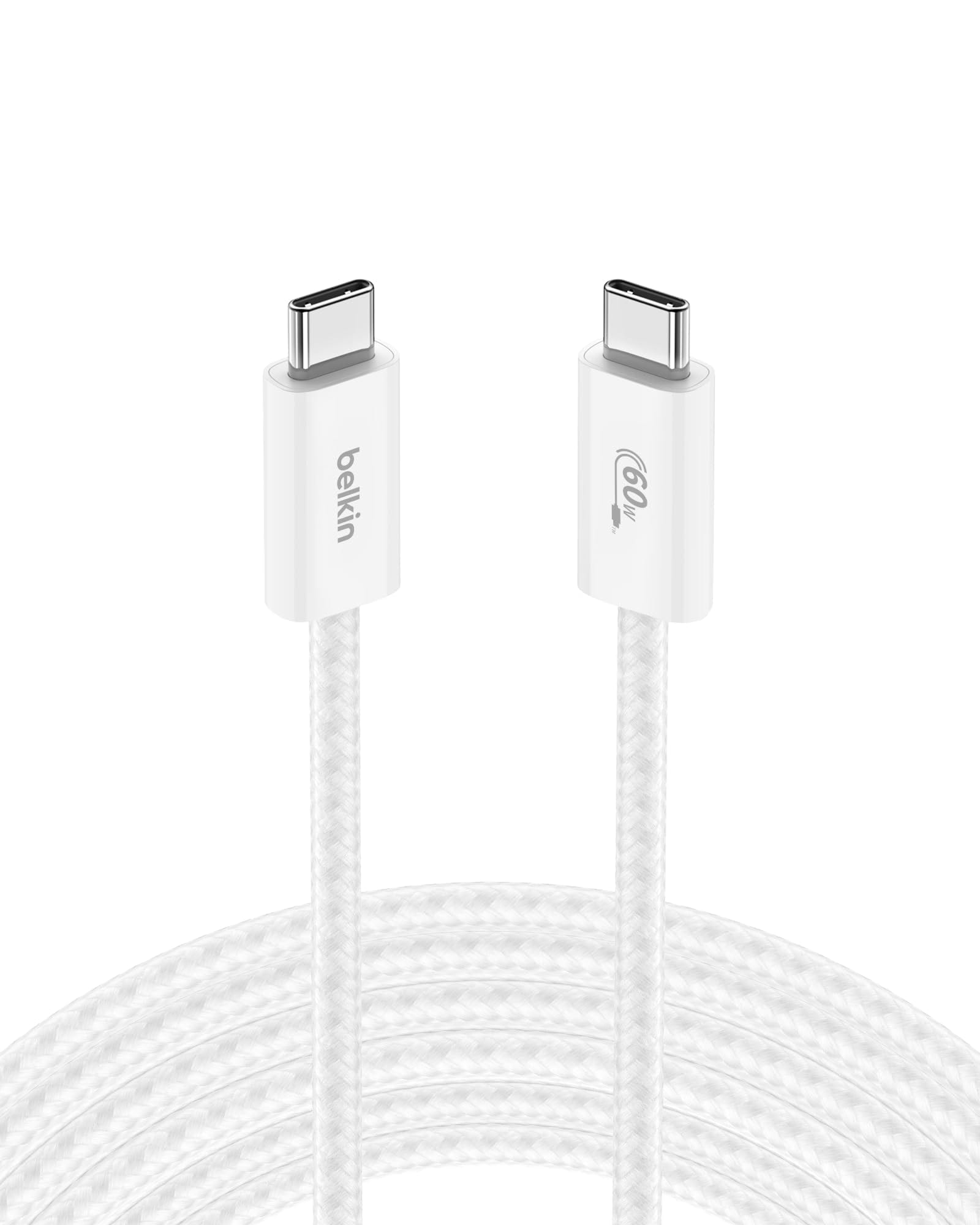 Cable Usb C A Usb C Belkin De 3 M Y 60 W Para Iphone 16  Color Blanco - Venta Internacional. $484
