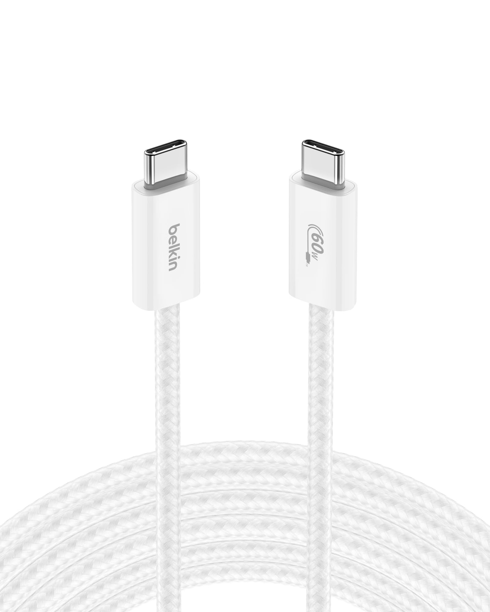 Foto 1 | Cable Usb C A Usb C Belkin De 3 M Y 60 W Para Iphone 16  Color Blanco - Venta Internacional.