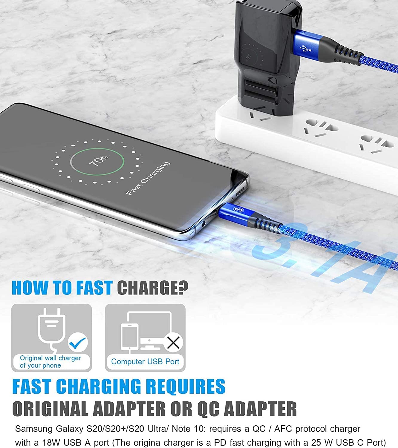 Foto 4 pulgar | Cable De Carga Usb Tipo C Sweguard Para Iphone 15 Pro Max - Venta Internacional.