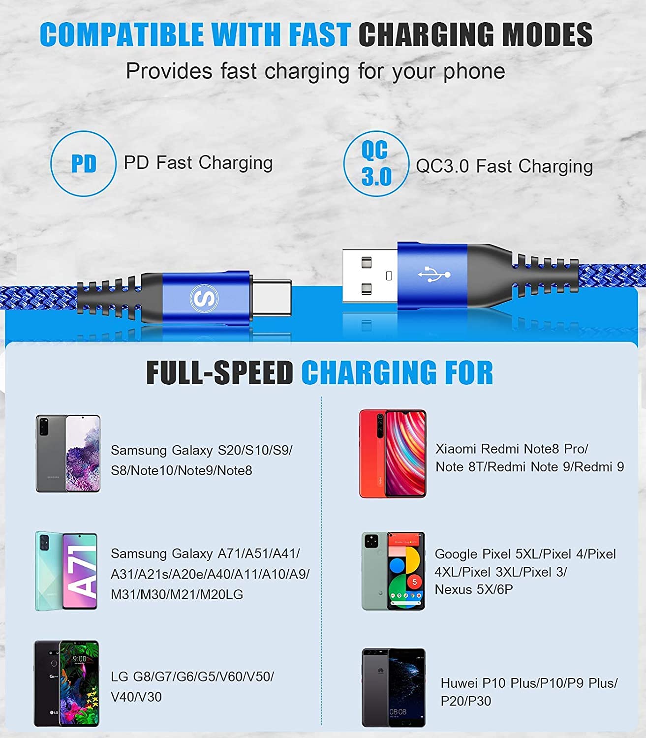 Foto 7 | Cable De Carga Usb Tipo C Sweguard Para Iphone 15 Pro Max - Venta Internacional.