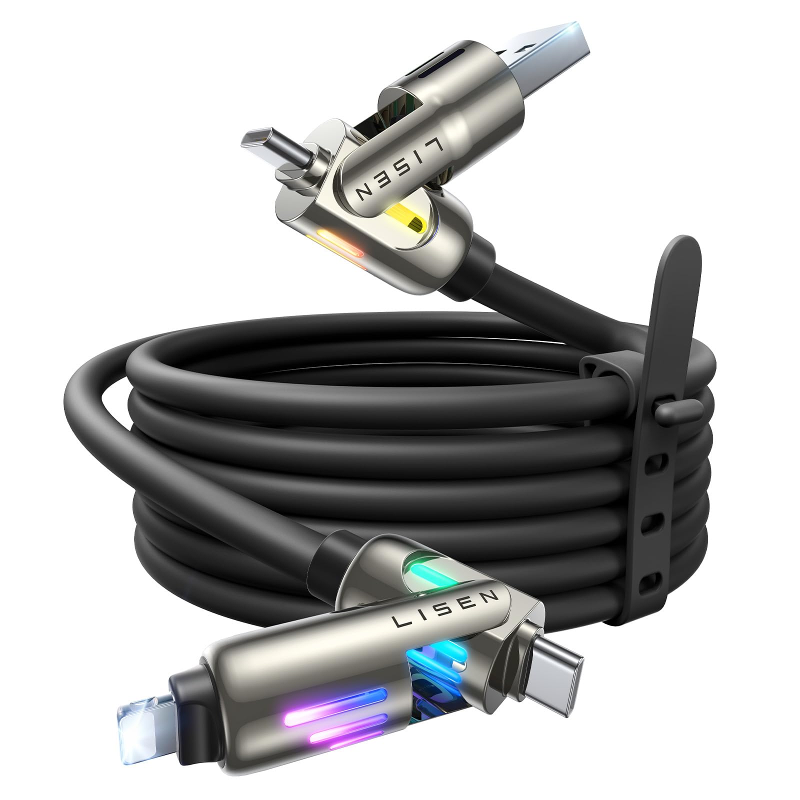 Foto 2 pulgar | Cable De Carga Usb-c 4 En 1 Lisen De 240 W Para Iphone Macbook - Venta Internacional.