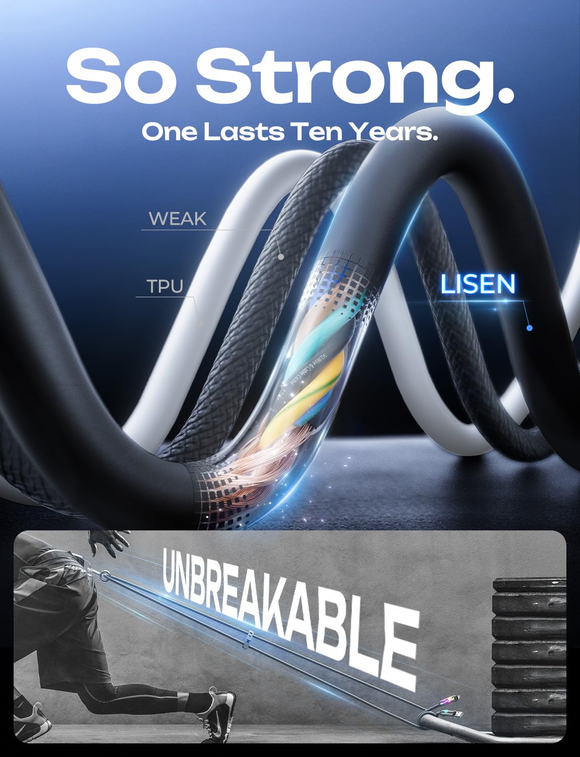 Foto 6 pulgar | Cable De Carga Usb-c 4 En 1 Lisen De 240 W Para Iphone Macbook - Venta Internacional.