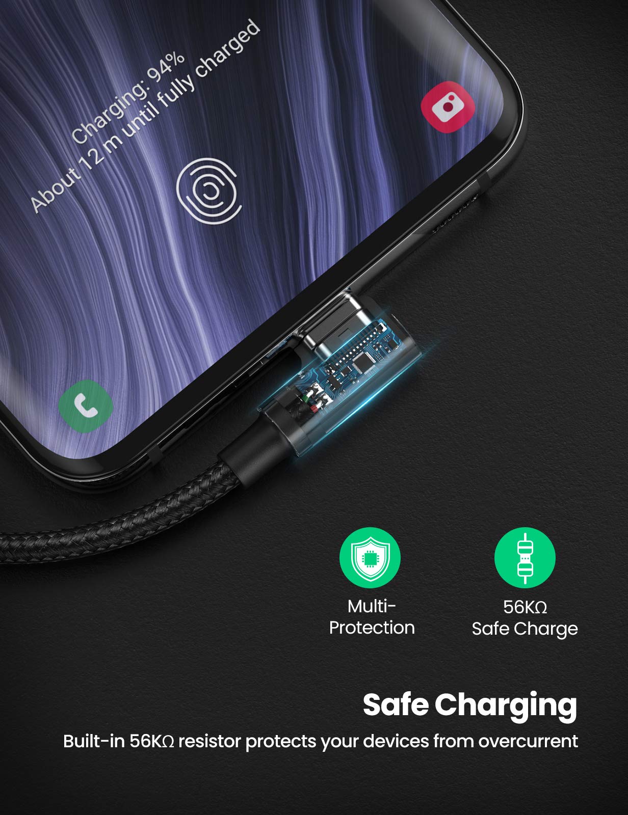 Foto 6 | Cable Usb A Usb C Ugreen De Carga Rápida De 90 Grados  3 M - Venta Internacional.