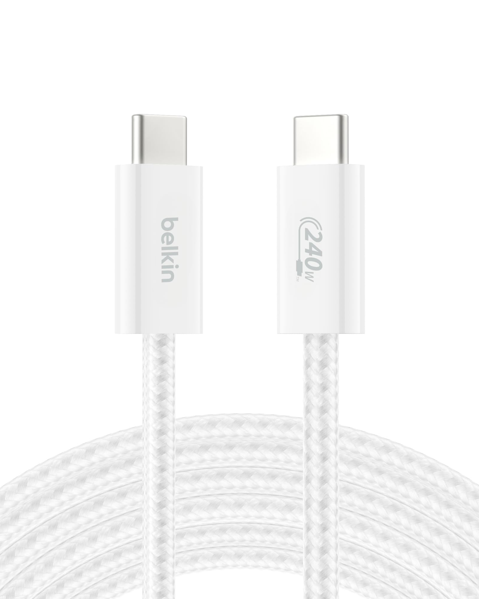 Foto 1 | Cable Usb C A Usb C Belkin De 9 9 Pies Y 240 W Para Iphone 16  Color Blanco - Venta Internacional.