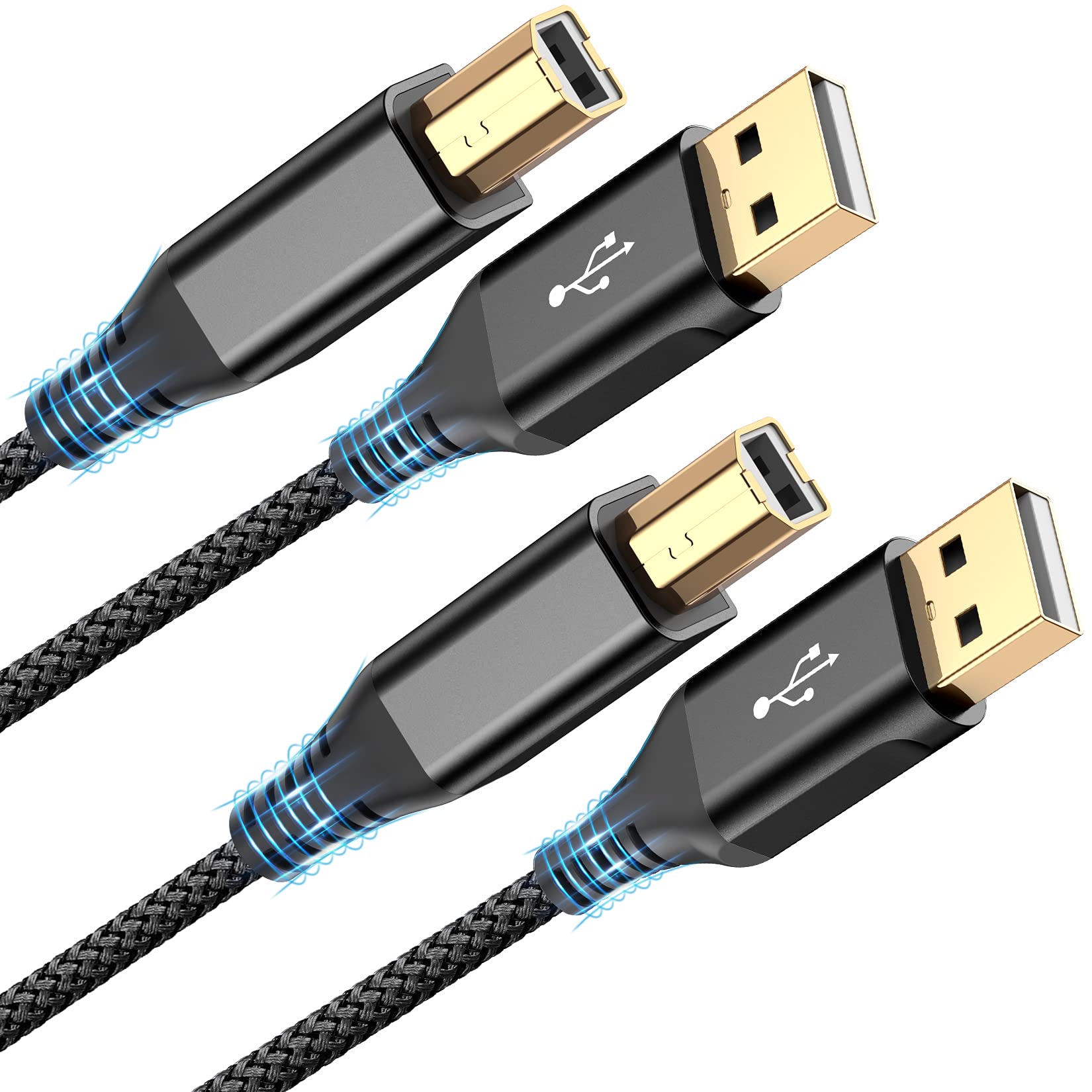 Foto 2 pulgar | Cable De Impresora Sweguard Usb 2.0 Tipo A Macho A B Macho De 3 M  Paquete De 2 - Venta Internacional.