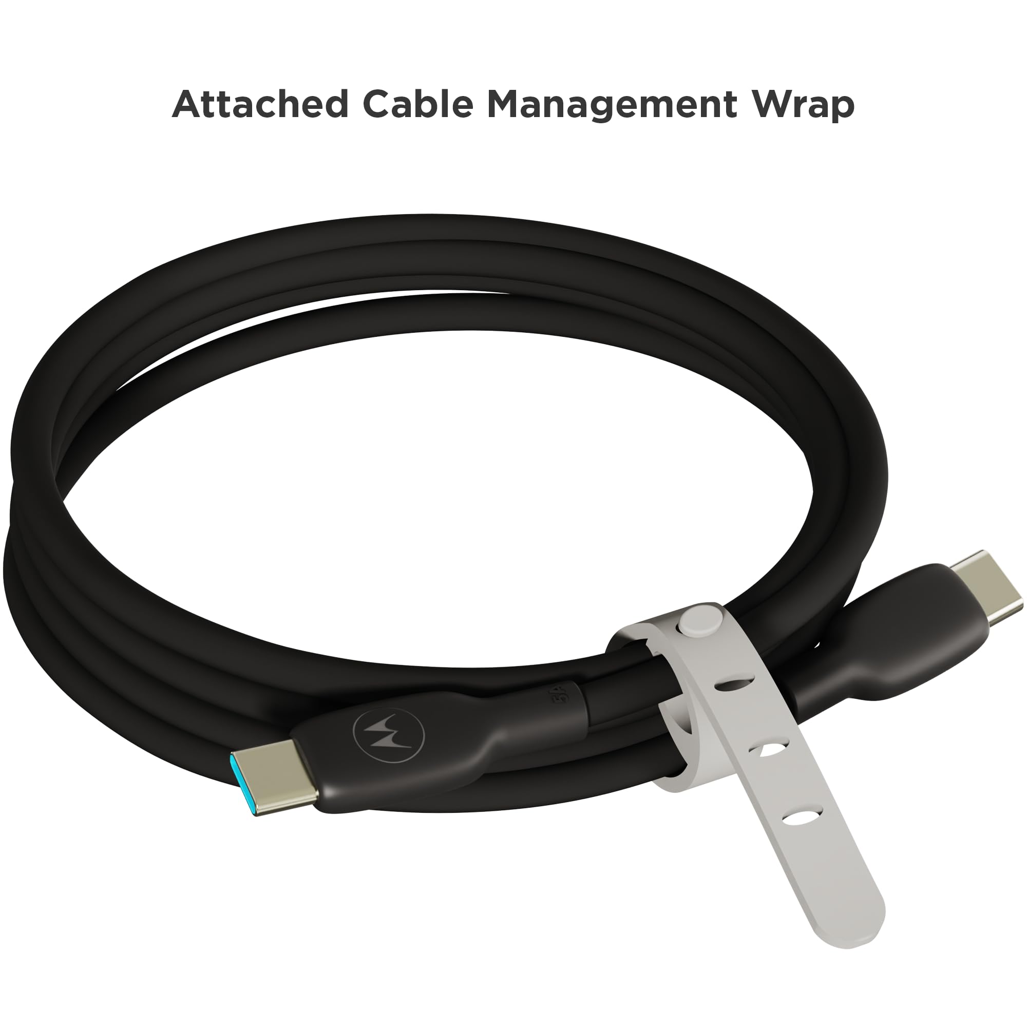 Foto 6 | Cable Usb-c A Usb-c Para Motorola Turbopower 5a  100 W  Negro  2 M - Venta Internacional.
