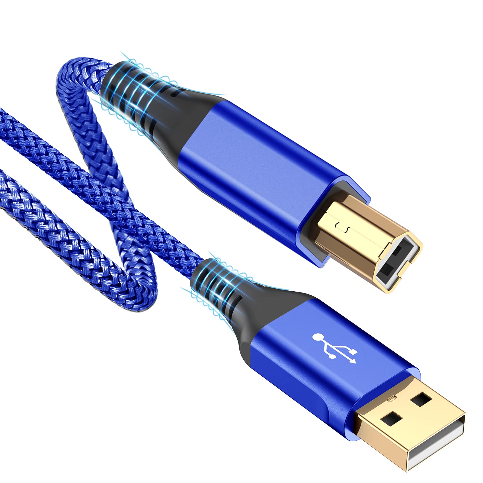 Foto 2 pulgar | Cable De Impresora Sweguard Usb 2.0 Tipo A Macho A B Macho De 3 M  Azul - Venta Internacional.