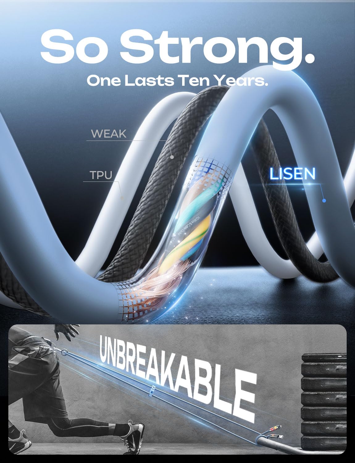 Foto 6 pulgar | Cable De Carga Lisen Para Iphone 16/15/14 Pro Max/macbook/ipad Pro - Venta Internacional.