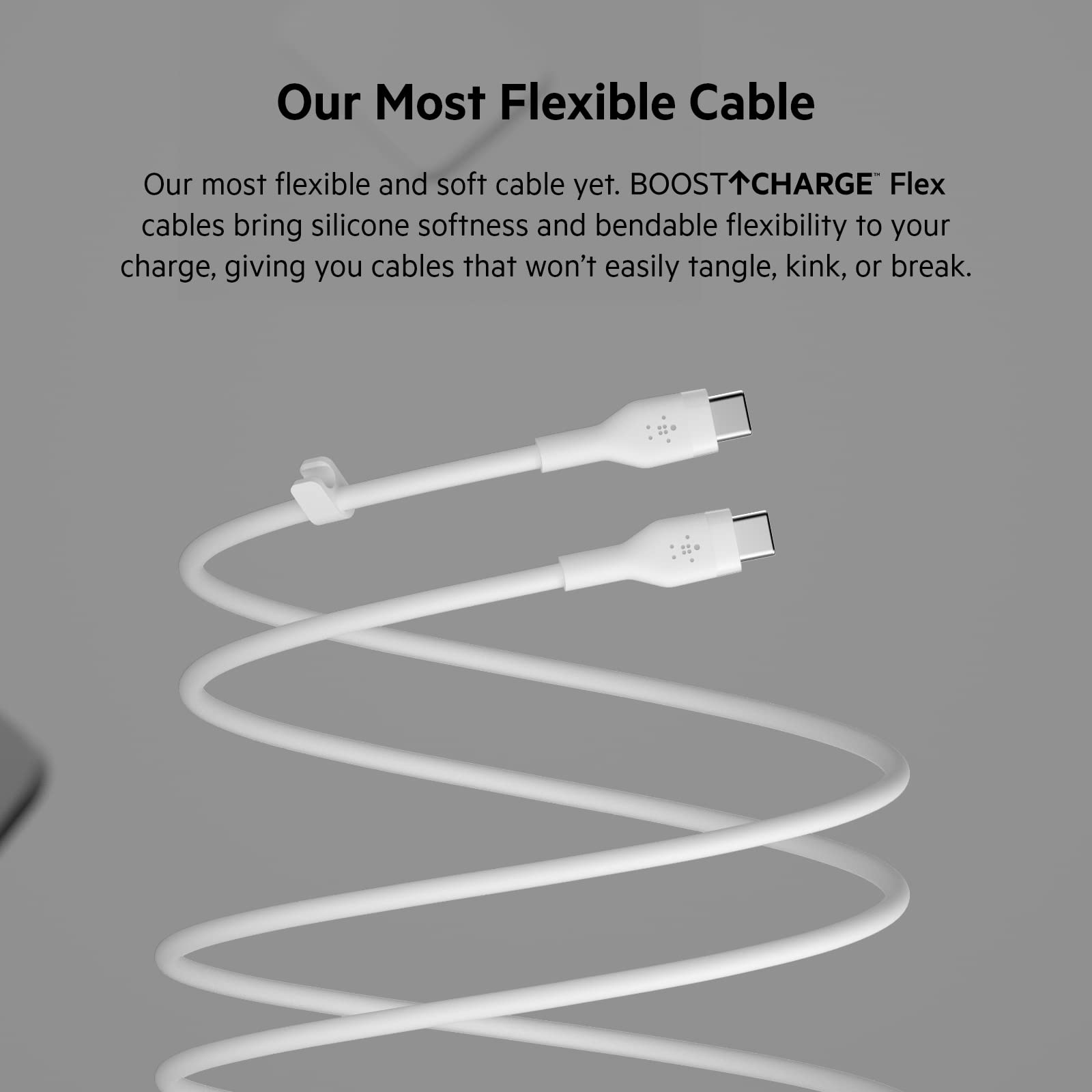 Foto 4 | Cable De Carga Belkin Boostcharge Flex Silicone Usb-c A Usb-c - Venta Internacional.