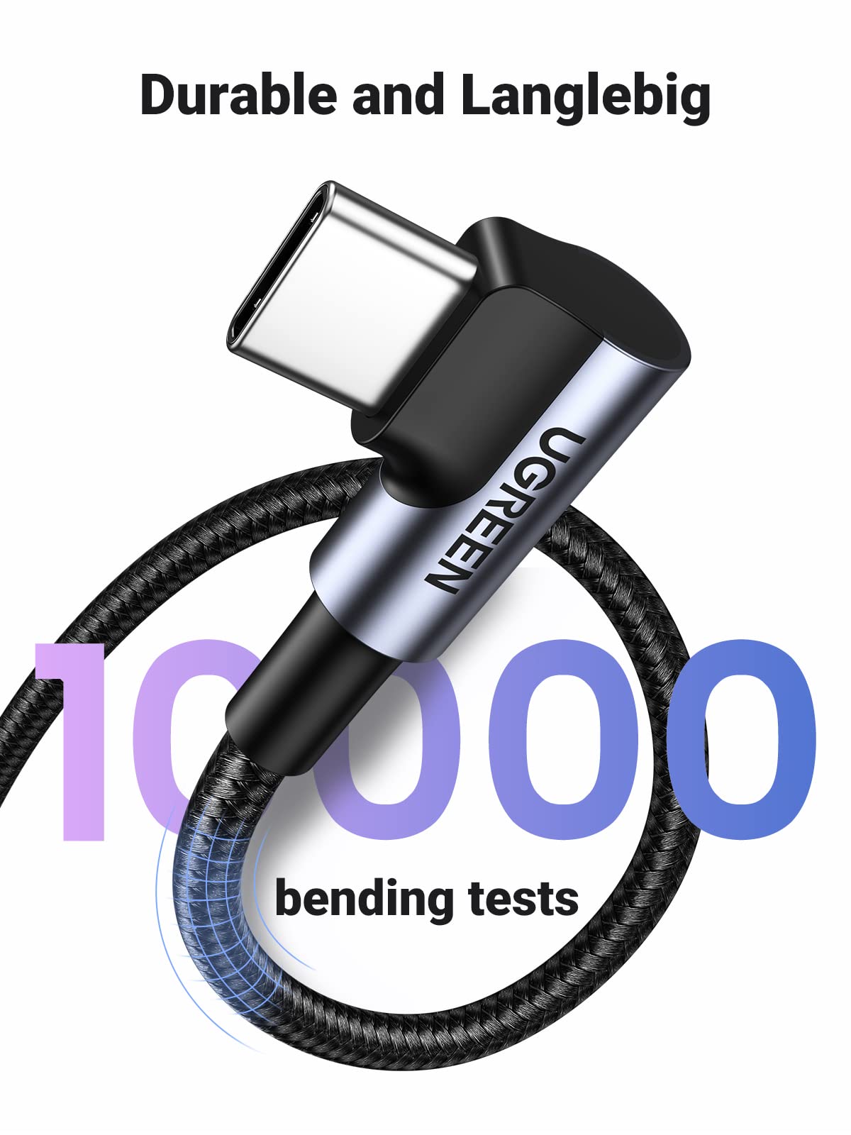 Foto 6 | Cable Usb A Usb C Ugreen De Carga Rápida De 90 Grados  2 M - Venta Internacional.