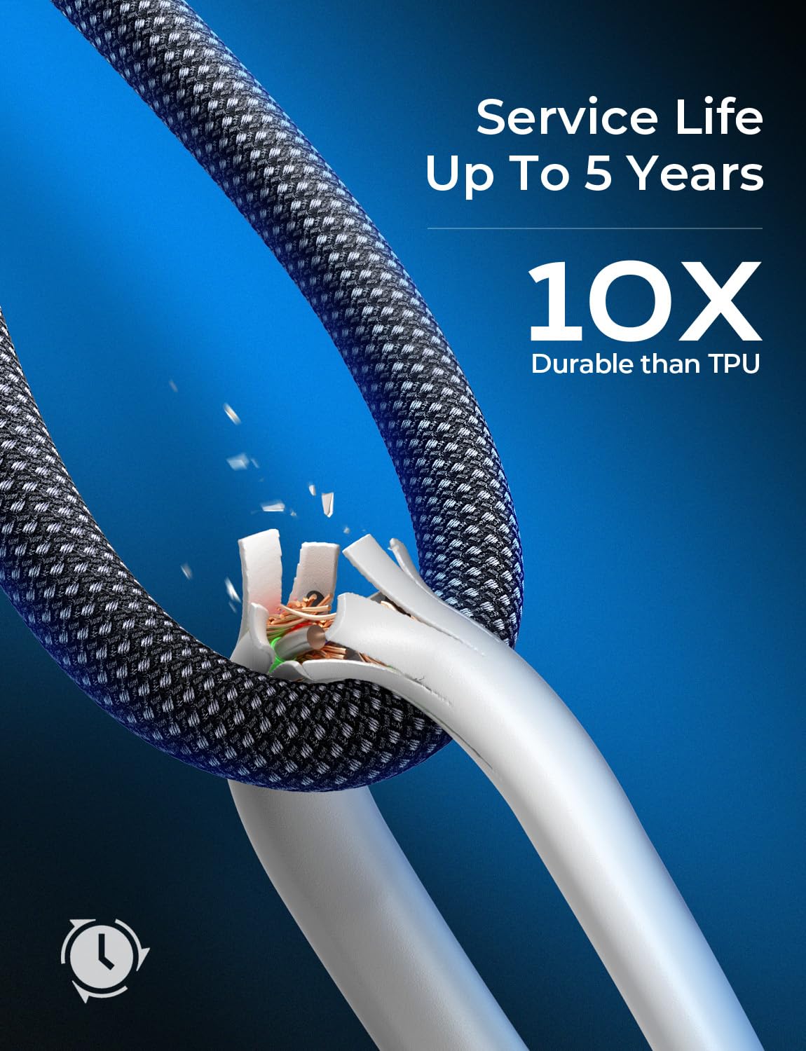 Foto 3 pulgar | Cable De Carga Lisen Tipo C Usb-c A Usb-c De 60 W  Paquete De 5 M - Venta Internacional.