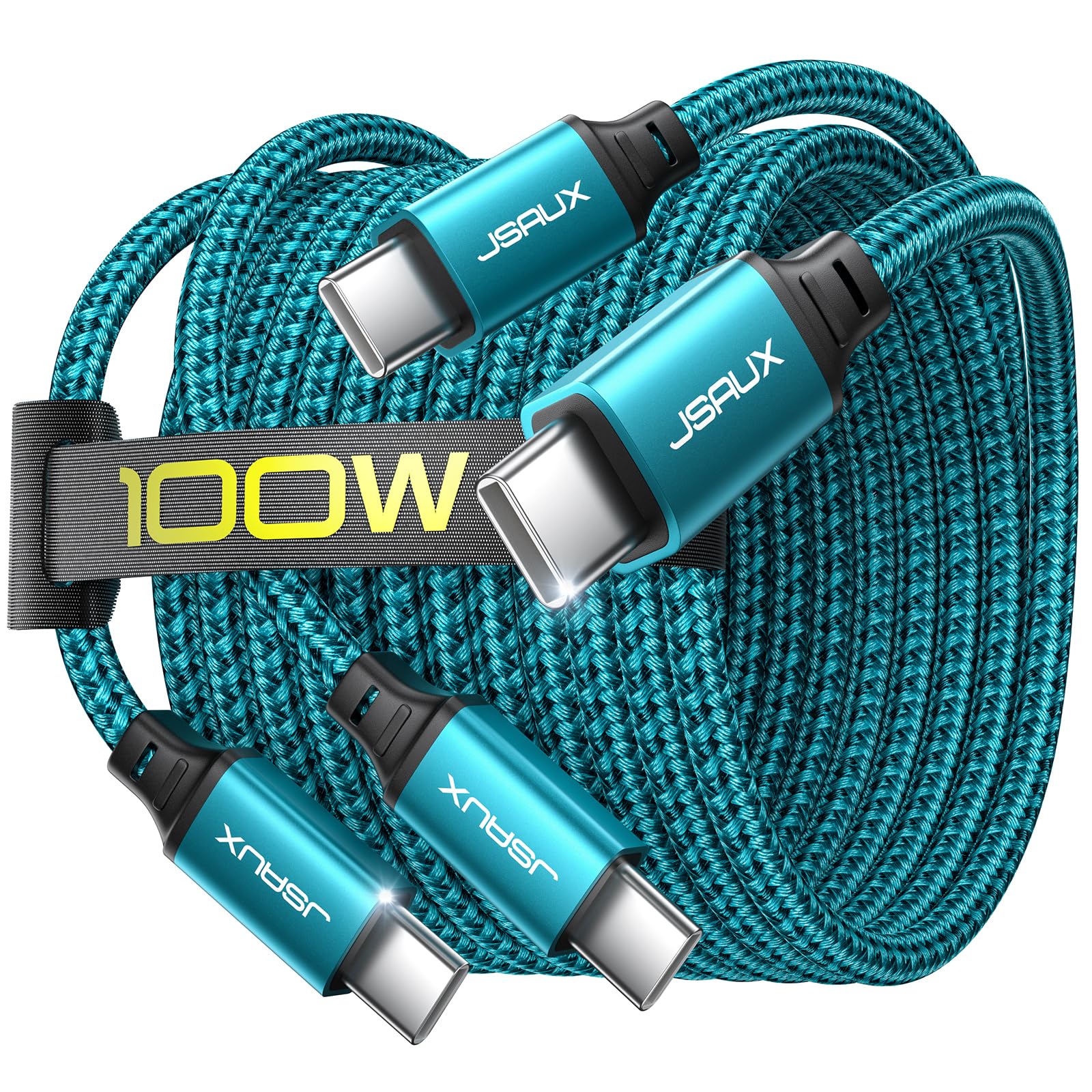 Foto 1 | Cable Usb C A Usb C Jsaux De Carga Rápida De 100 W  Paquete De 2 M - Venta Internacional.