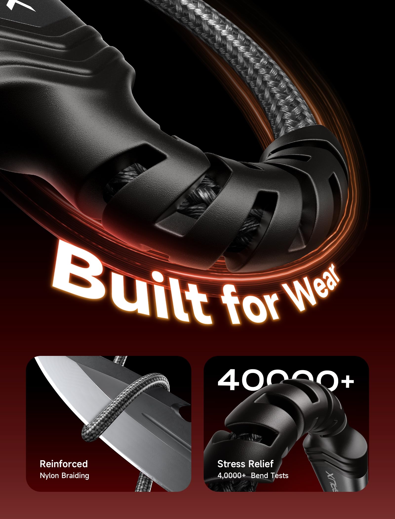 Foto 4 pulgar | Cable Usb C Jsaux 3.1 A De Carga Rápida  Paquete De 3 (3 M+2 M+1 M)  Gris - Venta Internacional.