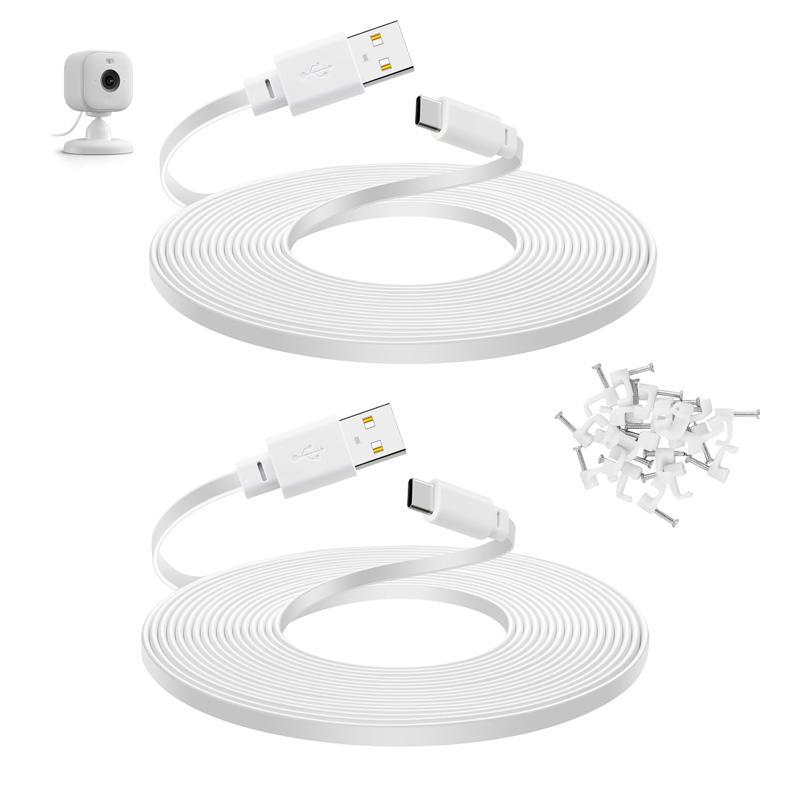 Foto 1 | Cable De Alimentación Usb C De 30 Pies/9 M Para Blink Mini 2  Blink Outdoor 4 - Venta Internacional.