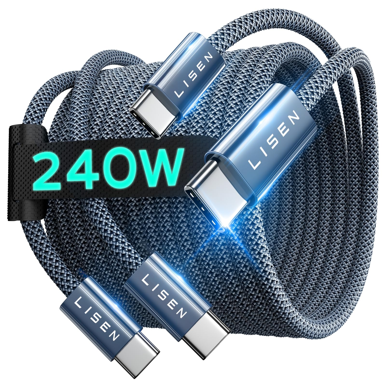 Foto 1 | Cable Usb C A Usb C Lisen De Carga Rápida De 240 W Para Iphone - Venta Internacional.