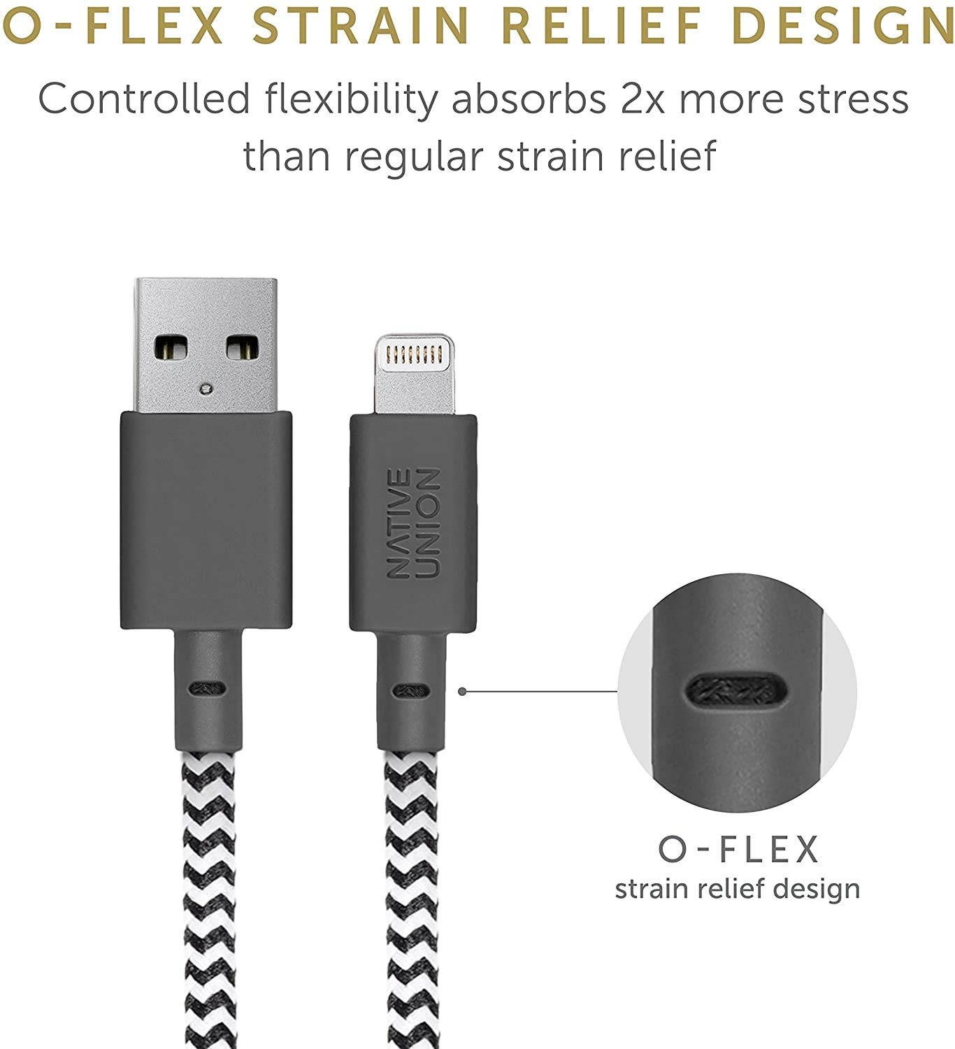 Foto 6 pulgar | Cable De Carga Native Union Belt Usb-a A Lightning De 1 2 M - Venta Internacional.