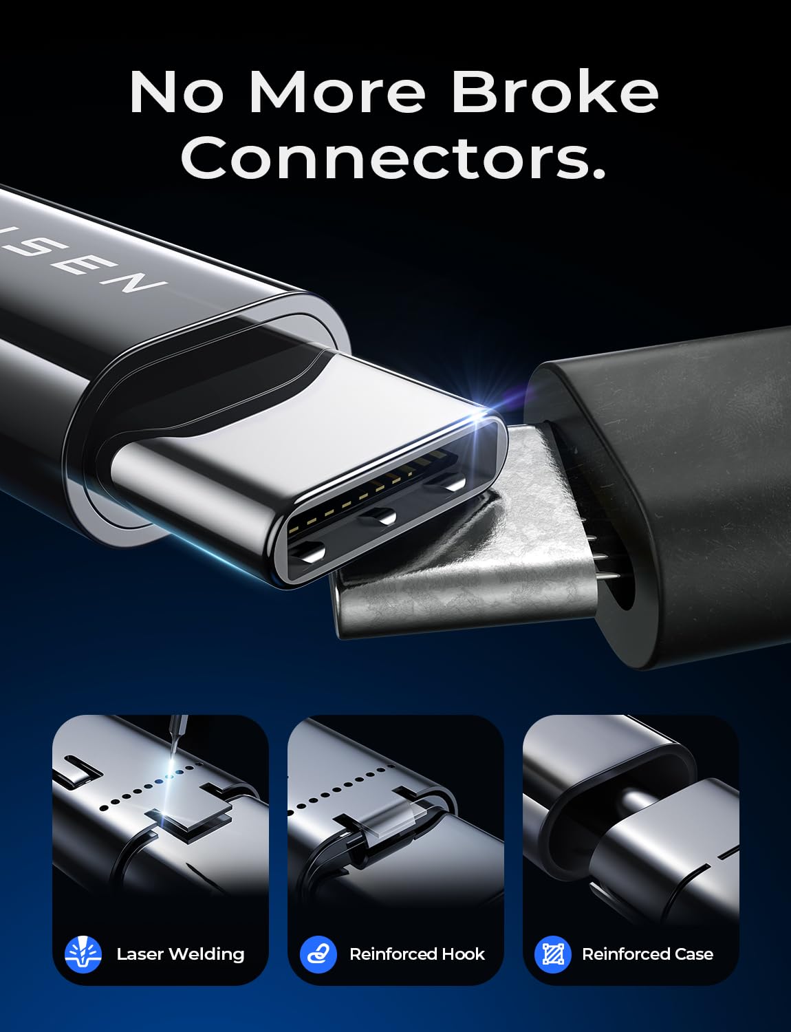 Foto 4 | Cable Usb C A Usb C Lisen De Carga Rápida De 240 W Para Iphone Ipad - Venta Internacional.