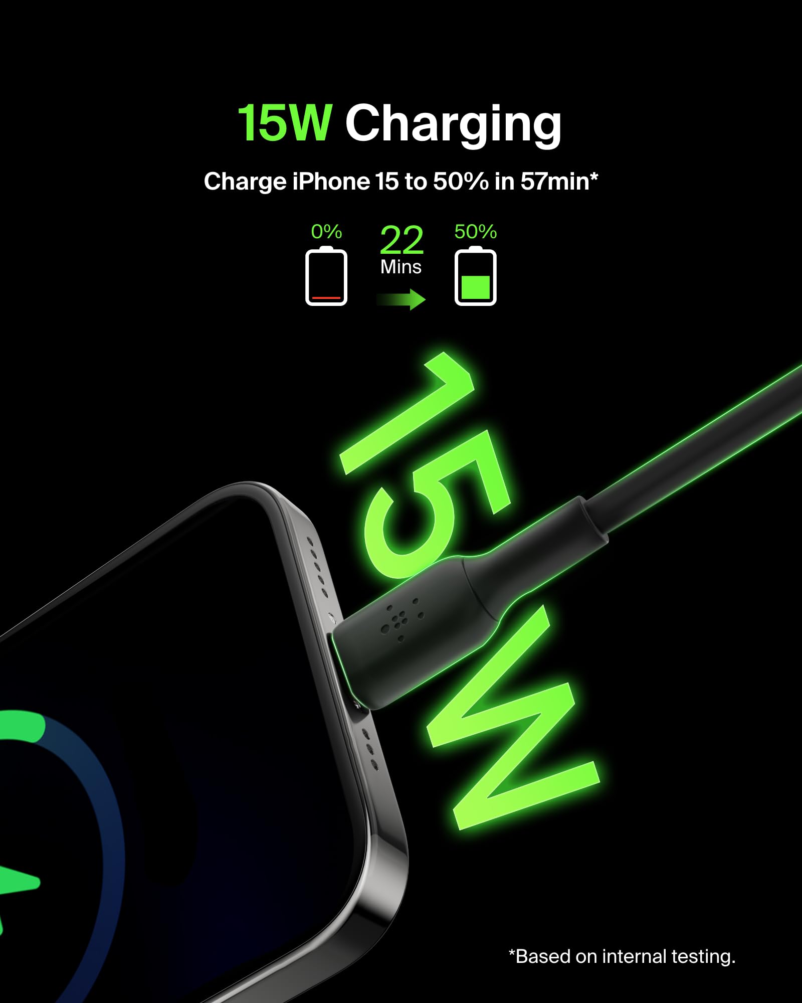 Foto 2 | Cable Usb A A Usb C De 9 9 Pies Y 15 W De Belkin Para Iphone  Galaxy Y Pixel - Venta Internacional.