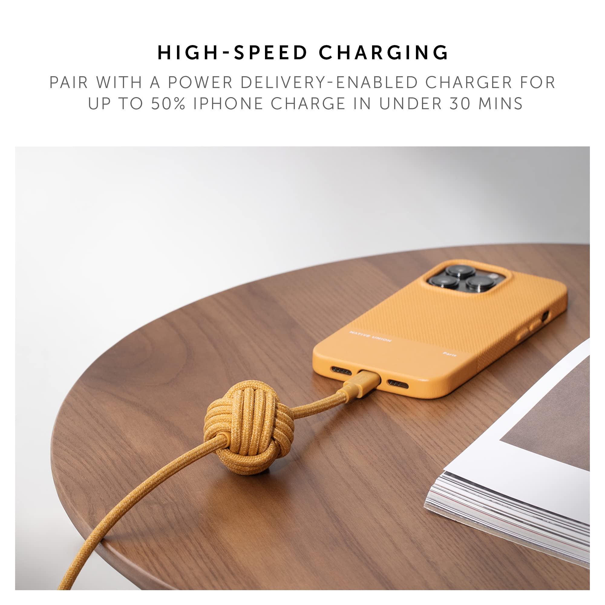 Foto 3 | Cable De Carga Native Union Night Cable Usb-c A Lightning De 3 M - Venta Internacional.