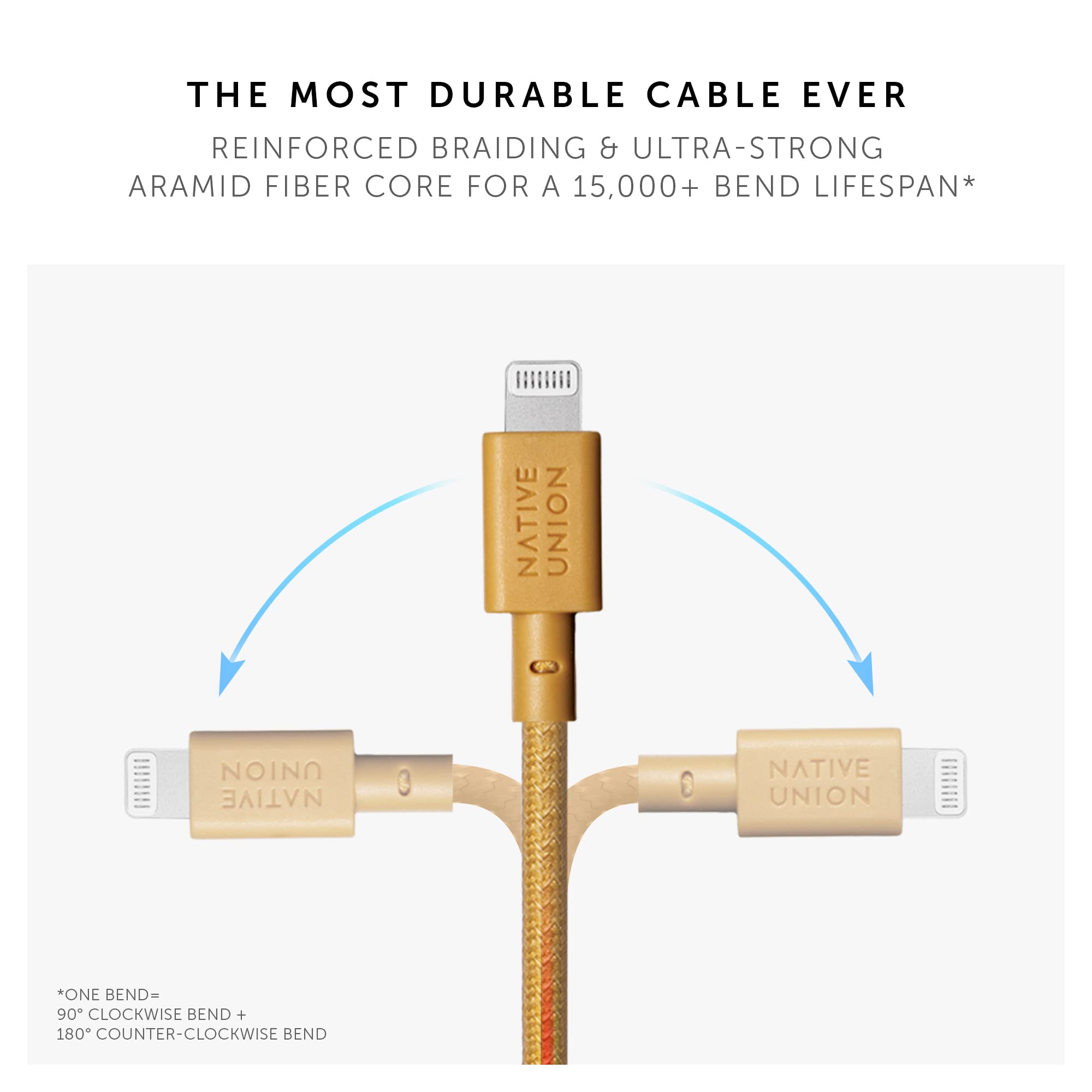 Foto 4 | Cable De Carga Native Union Night Cable Usb-c A Lightning De 3 M - Venta Internacional.