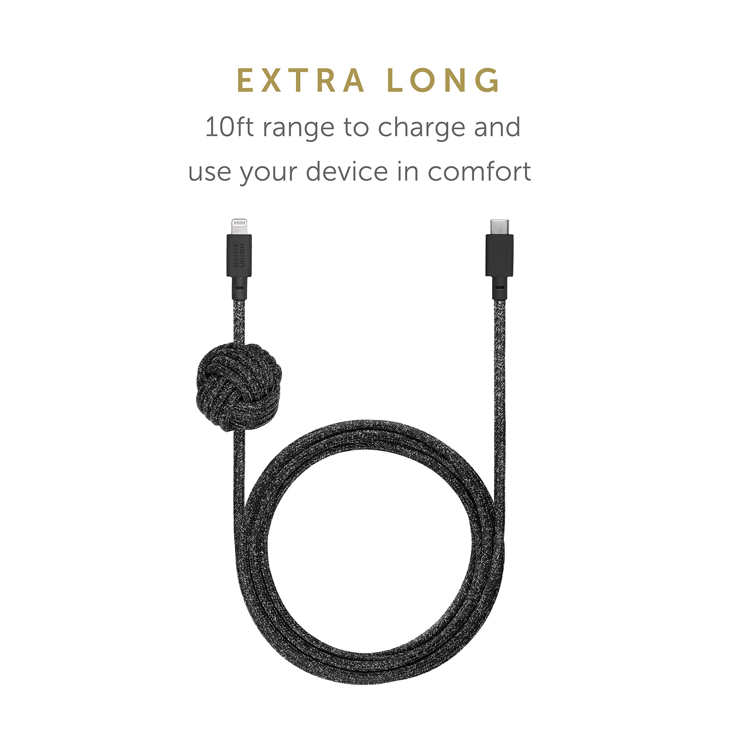 Foto 7 pulgar | Cable De Carga Native Union Night Cable Usb-c A Lightning De 3 M - Venta Internacional.