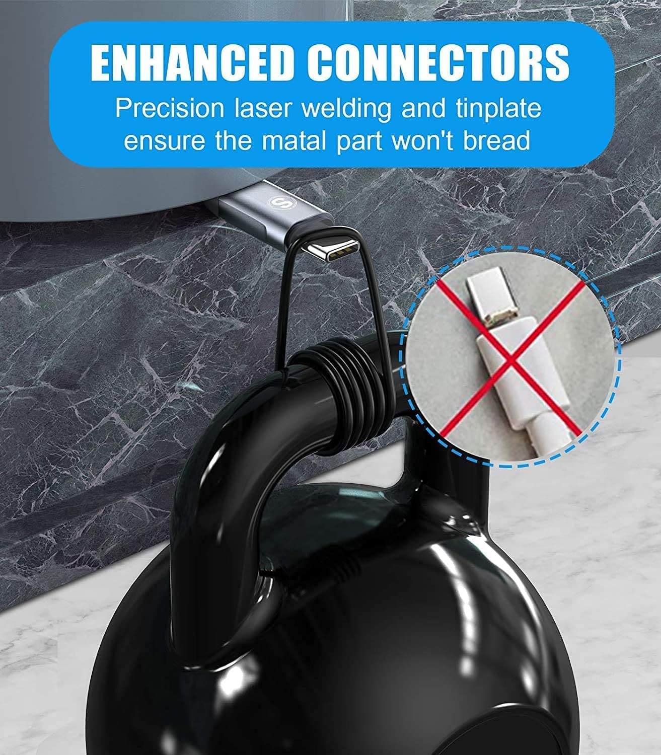 Foto 7 pulgar | Cable Cargador Usb Tipo C Sweguard [paquete De 3  2 M+2 M+1 M] Para Iphone 16 - Venta Internacional.
