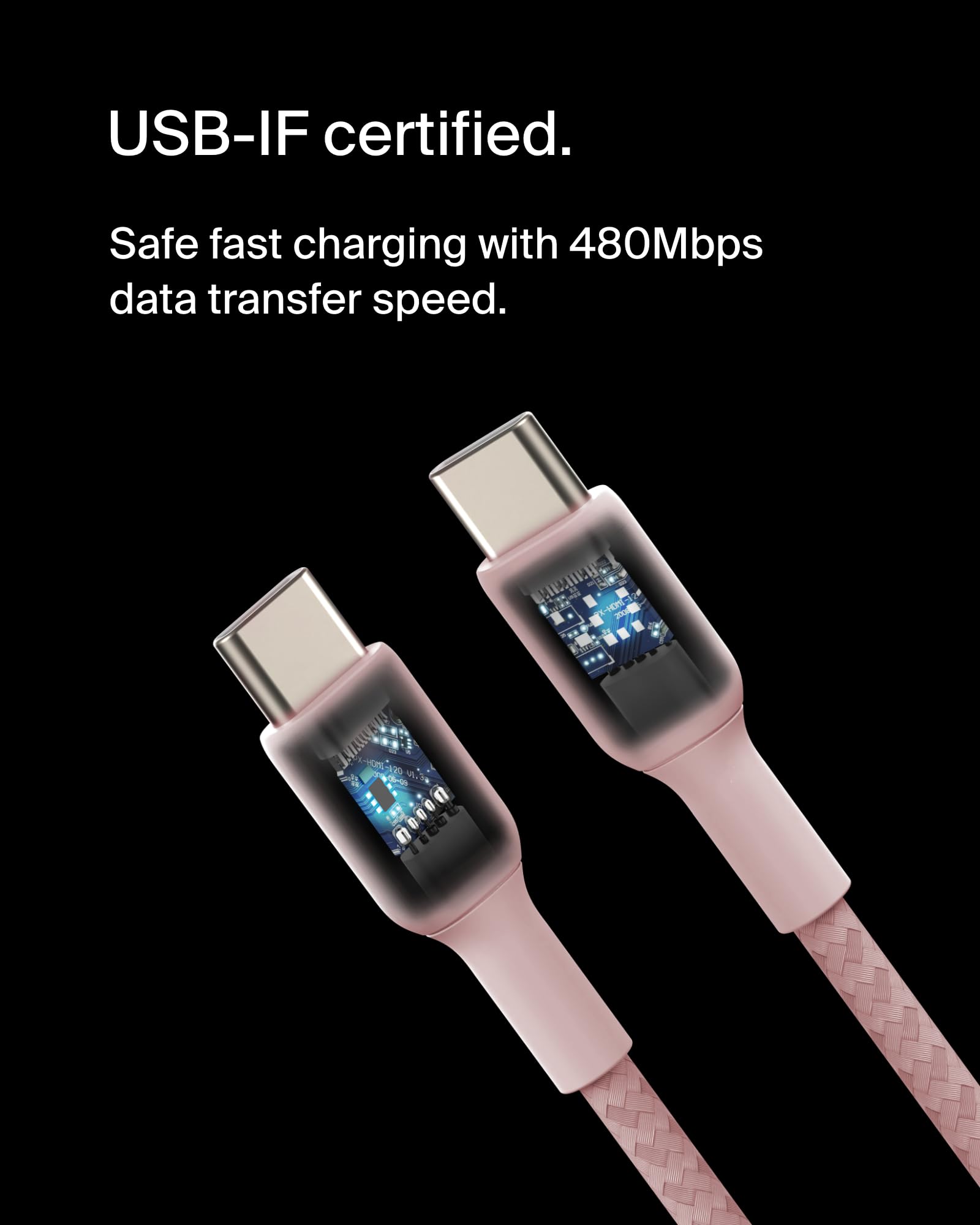 Foto 4 pulgar | Cable Usb-c A Usb-c Belkin Boostcharge De 2 M Para Iphone 16  Color Rosa - Venta Internacional.