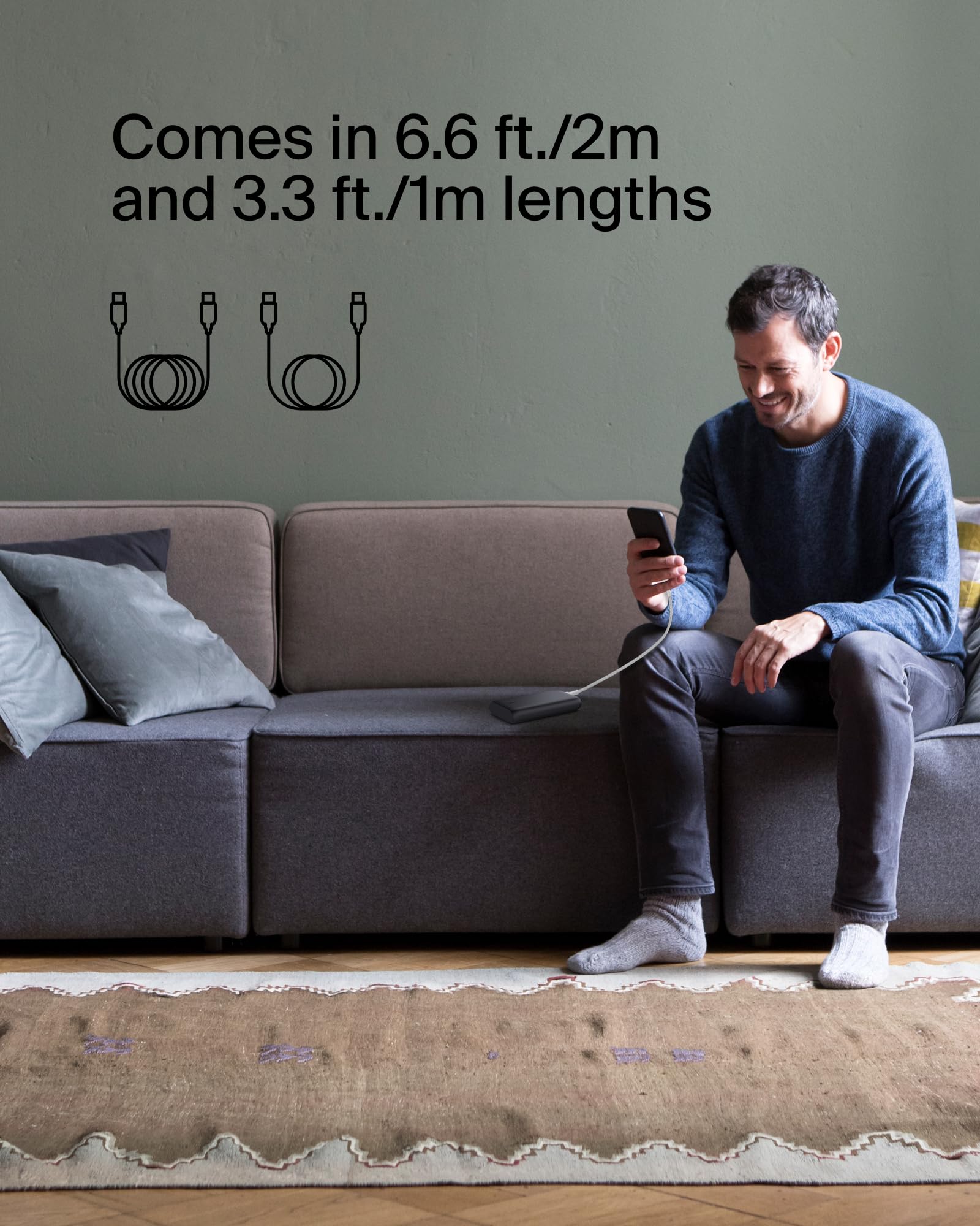 Foto 7 | Cable Usb-c A Usb-c Belkin Boostcharge De 2 M Para Iphone 16  Color Rosa - Venta Internacional.