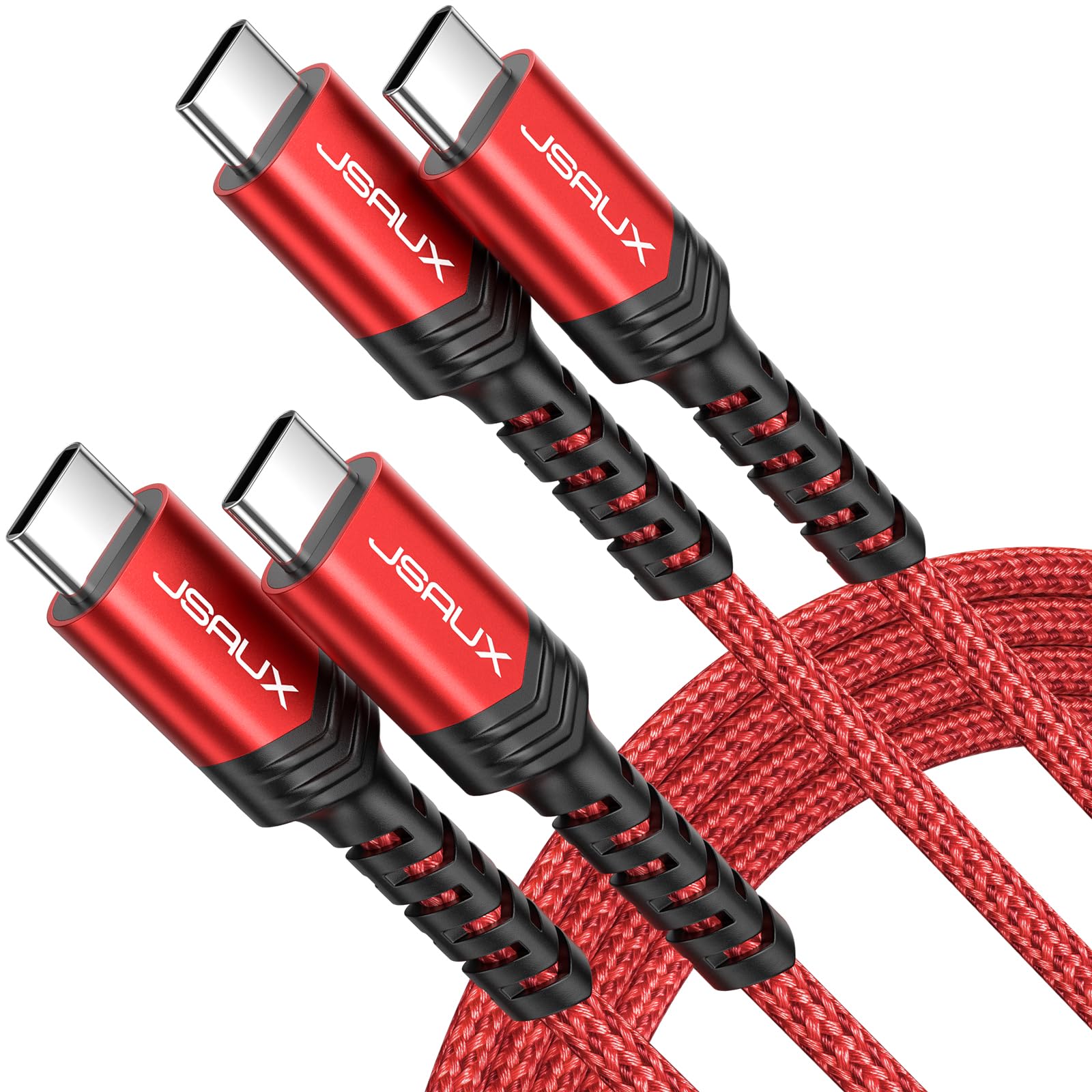 Foto 1 | Cable Usb C A Usb C Jsaux De 100 W  5 A  Carga Rápida De 10 Pies (paquete De 2) - Venta Internacional.