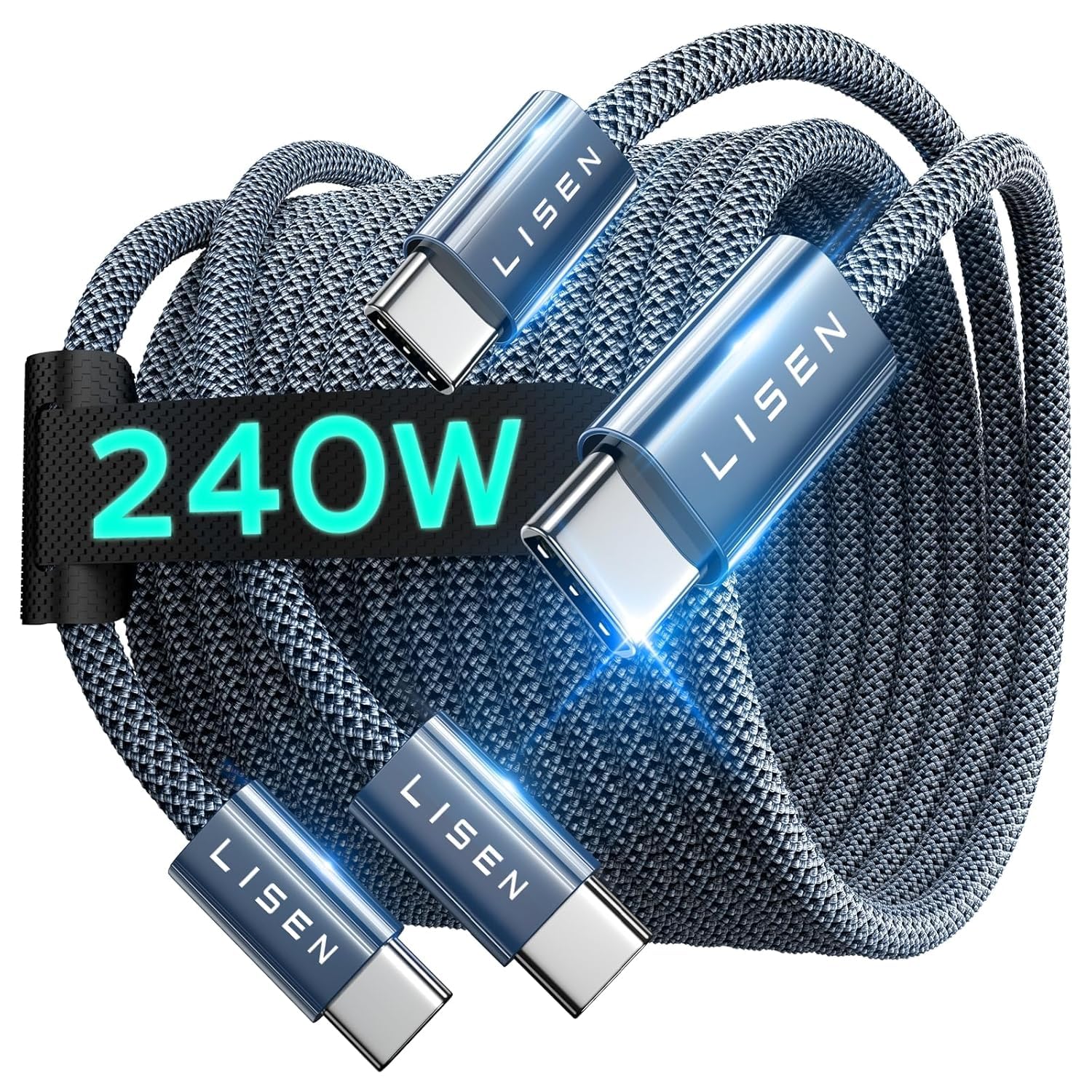 Foto 1 | Cable Usb C A Usb C Lisen De Carga Rápida De 240 W Para Iphone Ipad - Venta Internacional.