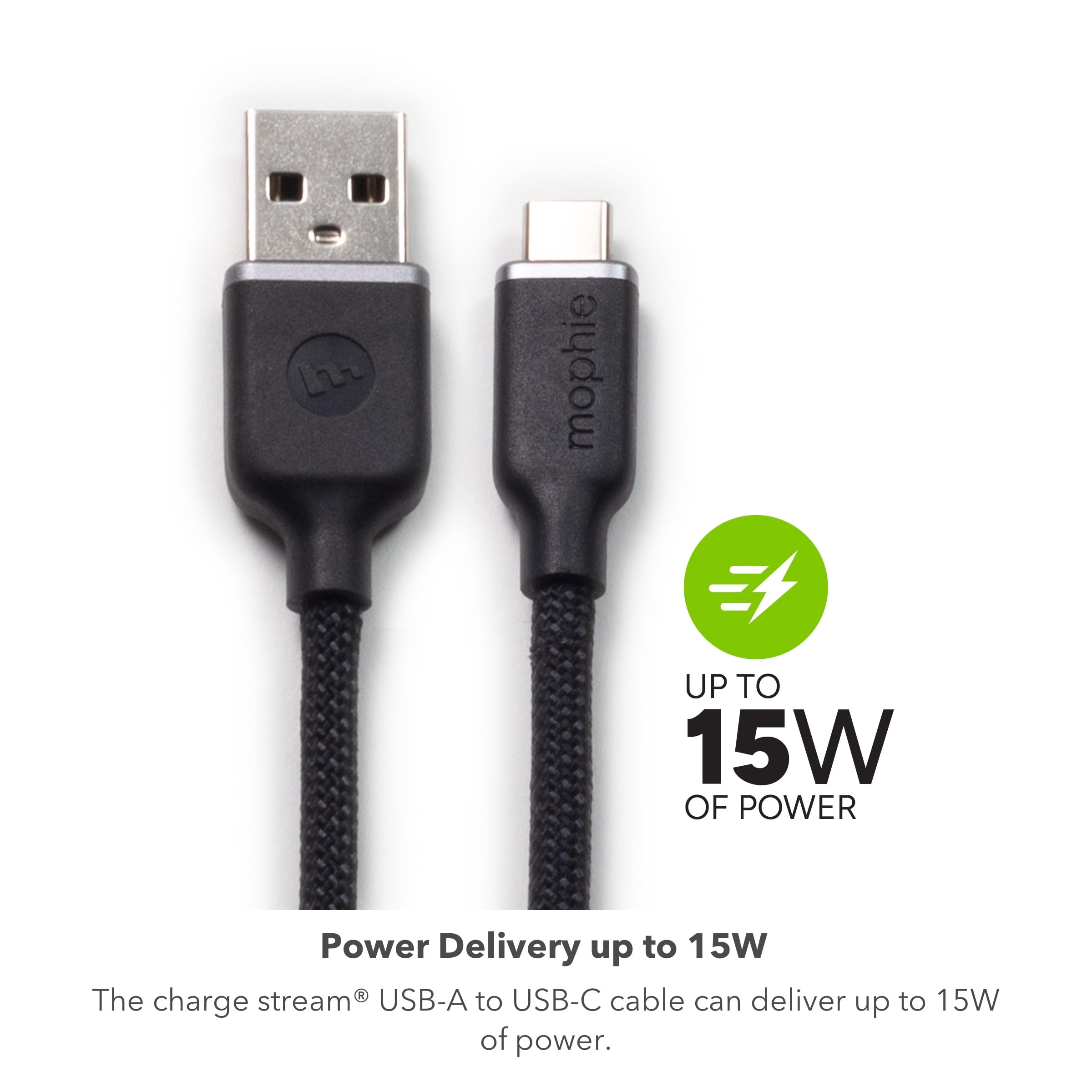 Foto 4 pulgar | Cable Mophie Charge Stream Usb-a A Usb-c De 1 M Con Correa De Viaje - Venta Internacional.
