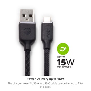Foto 3 | Cable Mophie Charge Stream Usb-a A Usb-c De 1 M Con Correa De Viaje - Venta Internacional.