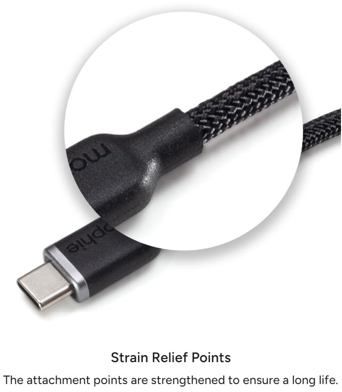 Foto 7 pulgar | Cable Mophie Charge Stream Usb-a A Usb-c De 1 M Con Correa De Viaje - Venta Internacional.