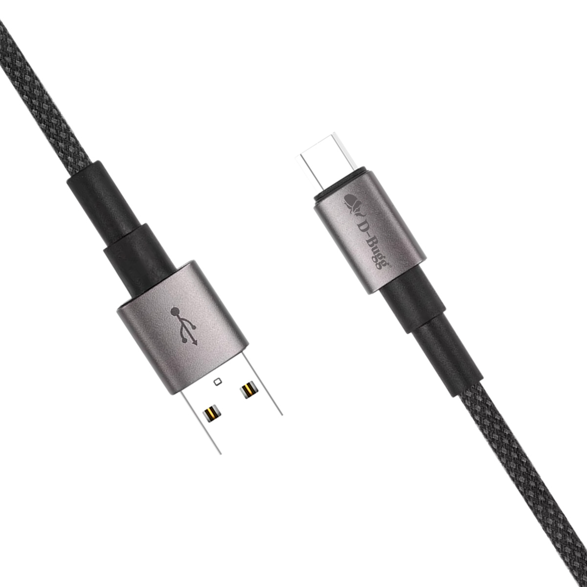 Foto 3 pulgar | Cable Usb A A Tipo C Trenzado Reforzado Carga Rápida 1 Metro Negro