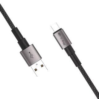 Foto 2 | Cable Usb A A Tipo C Trenzado Reforzado Carga Rápida 1 Metro Negro