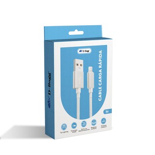 Foto 5 | Cable Trenzado Usb C A Usb C Carga Rápida 1m Blanco