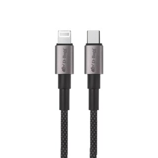 Foto 1 | Cable Tipo C A Lightning Trenzado Reforzado Carga Rápida 1 M Negro