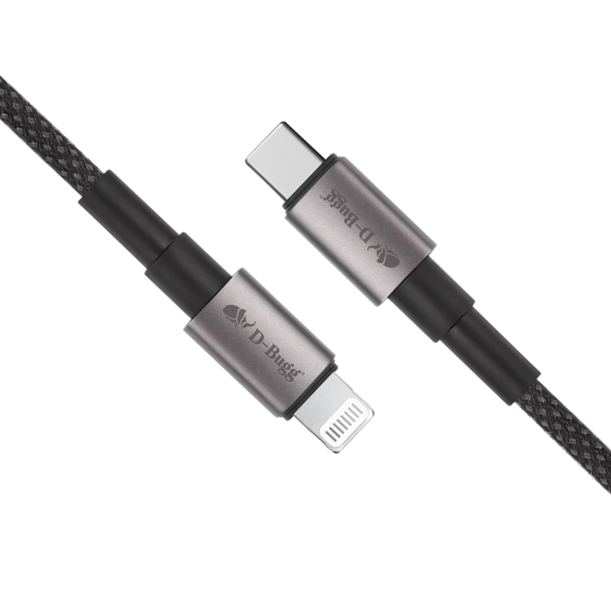 Foto 4 pulgar | Cable Tipo C A Lightning Trenzado Reforzado Carga Rápida 1 M Negro