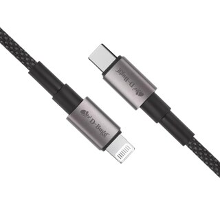 Foto 3 | Cable Tipo C A Lightning Trenzado Reforzado Carga Rápida 1 M Negro