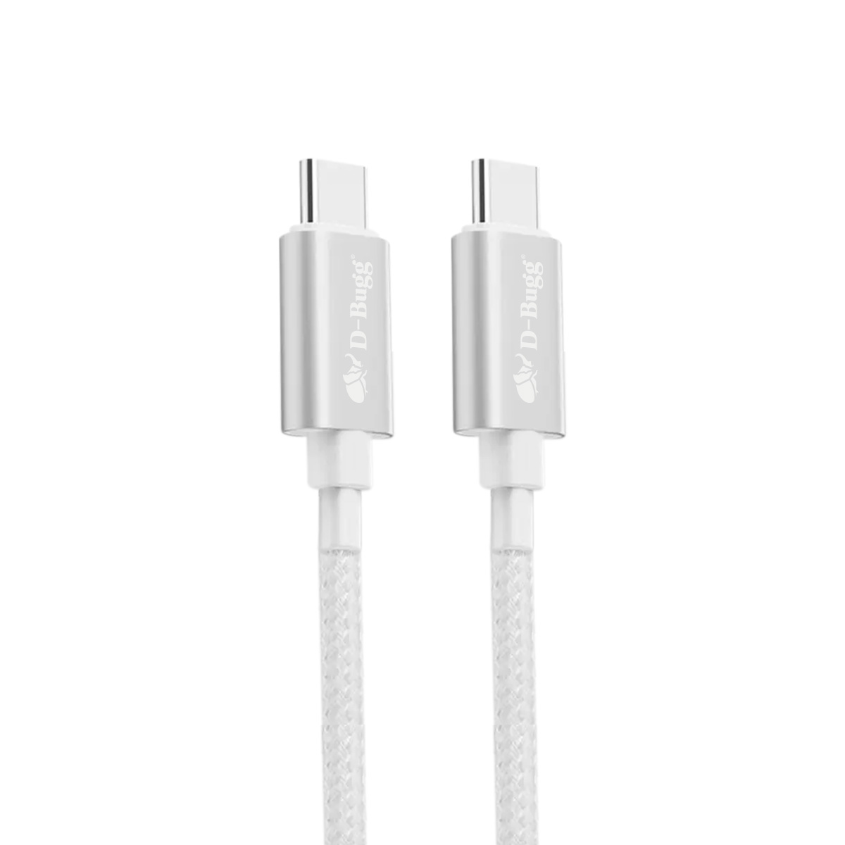 Foto 2 pulgar | Cable Trenzado Usb C A Usb C Carga Rápida 1m Blanco