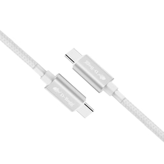 Foto 3 | Cable Trenzado Usb C A Usb C Carga Rápida 1m Blanco