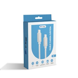 Foto 4 | Cable Trenzado Usb C A Usb C Carga Rápida 1m Blanco